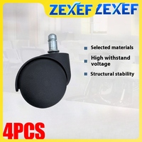 ZEXEF Chair Wheel Furniture Caster 11mm Screw Swivel Castor Wheels Replace Hardware Trolley Tools for Office / Computer Chairs