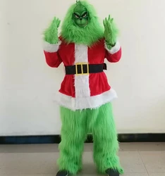 2026 Adult Green Haired Monster Mascot Cosplay Costumes Mascot Costume Party Advertising Plush Cartoon Doll Clothing