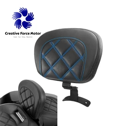 Rider Backrest Pad Motorcycles Driver Front Back Rest Cushion For Harley Davidson Touring Road King Street Glide FLHTK 2009-2023