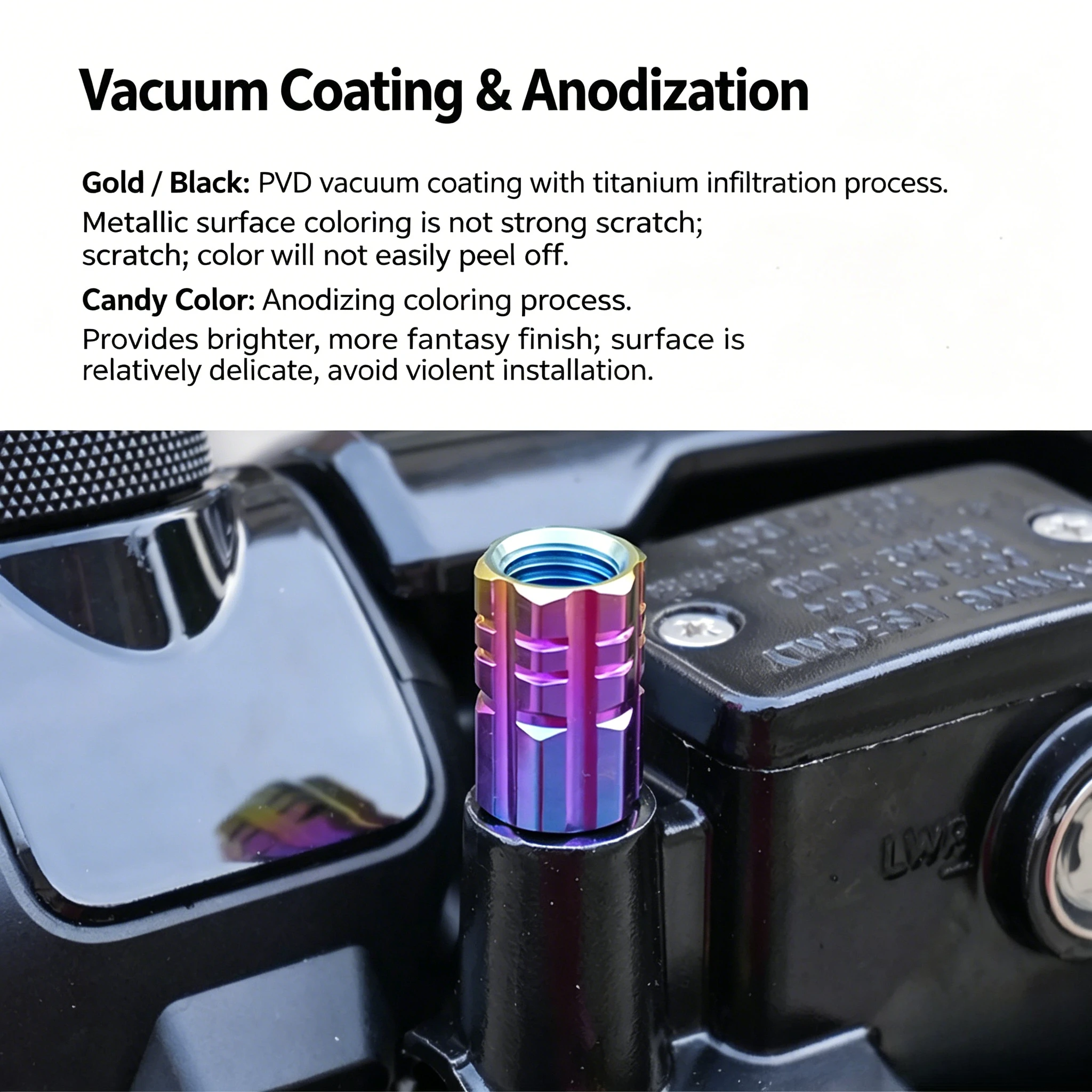 Spring Breeze for 250SR/450CLC/675NK/150SCF/XO Baboon Motorcycle Modified Titanium Plug Screw