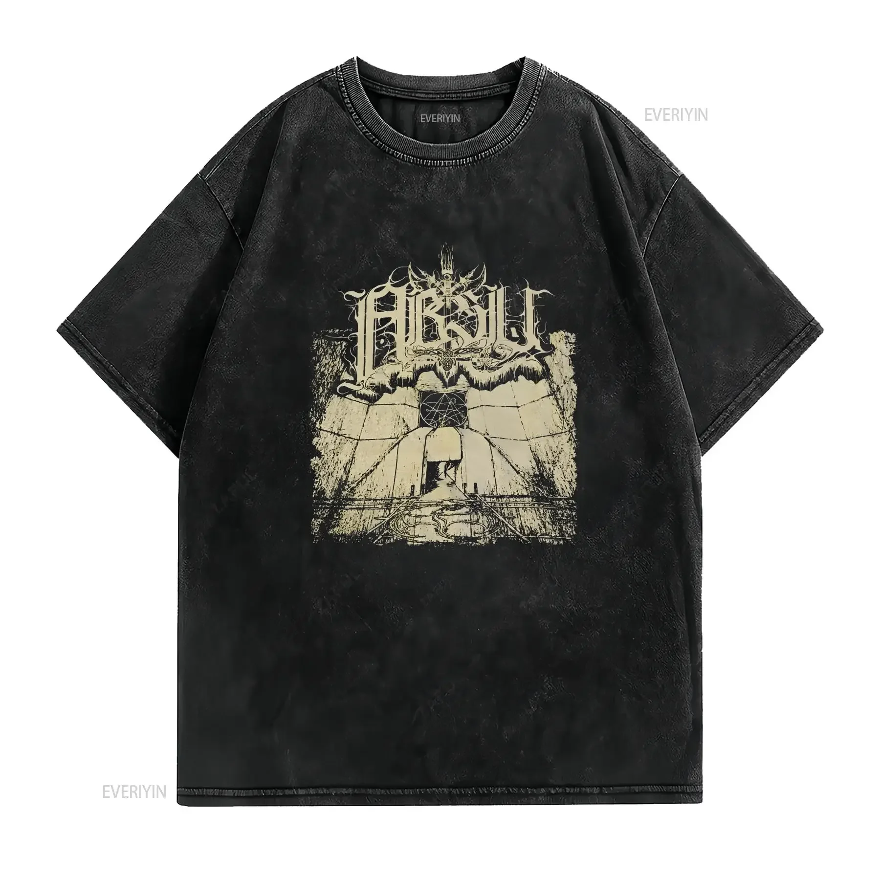 ABSU T Shirt LARGE Azarath The Chasm Inquisition Urgehal Ensiferum vintage Washed homme Top For Everyday Wear Slightly Soft