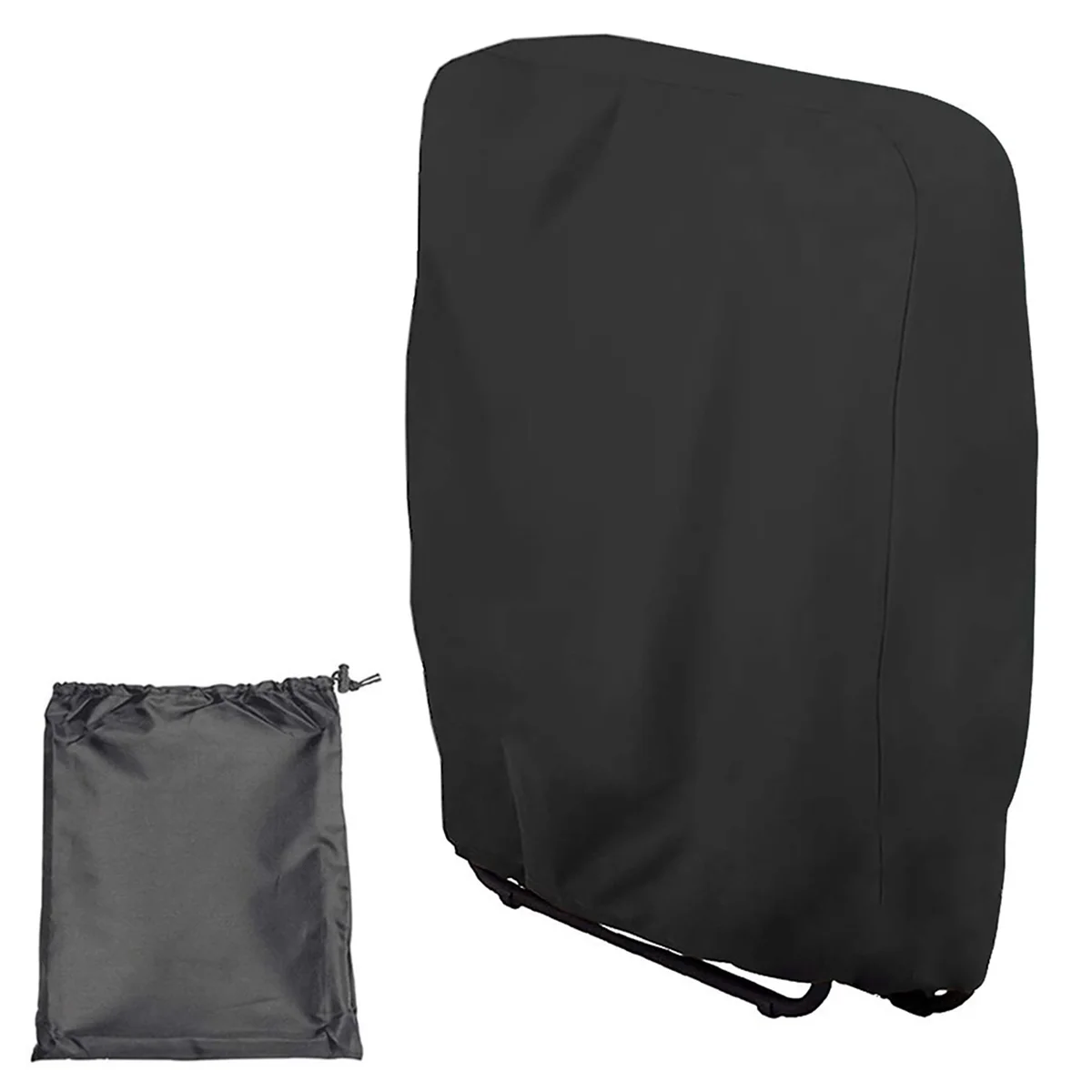 New Outdoor Folding Gravity Chair Cover Waterproof Dustproof Lawn Patio Furniture Covers 32.3 x 36.6Inch Black