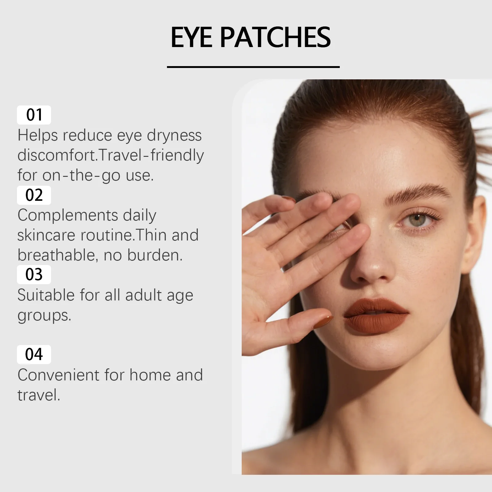 Soothing Eye Patches Hydrating for Tired Eyes Lutein Under Eye Mask Blue Light Defense Anti Puffiness Dark Circle Relief