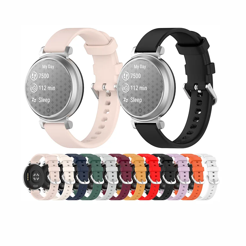 สายนาฬิกา 14 มม. สําหรับ Garmin Lily2/Garmin Lily2 Active Silicone Strap