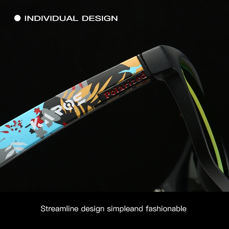 نظارات شمسية مستقطبة بإطار مموه من KAROS للرجال والنساء، نظارات رياضية خارجية ملفوفة لصيد الأسماك والقيادة والتنزه والتخييم