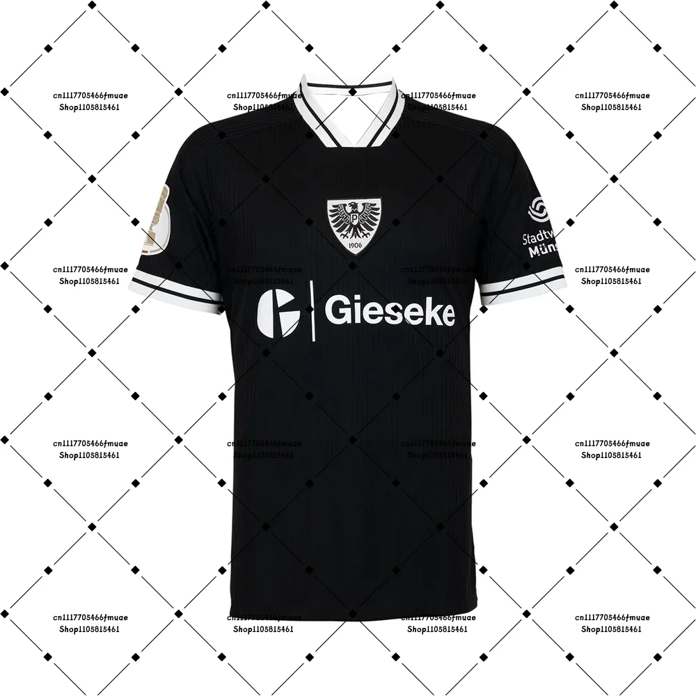 2026-27 Germany Outdoor Soccer Sports Breathable Top Adult T-shirt Preußen Münster Unisex Home Training Dry-fit Football Jersey