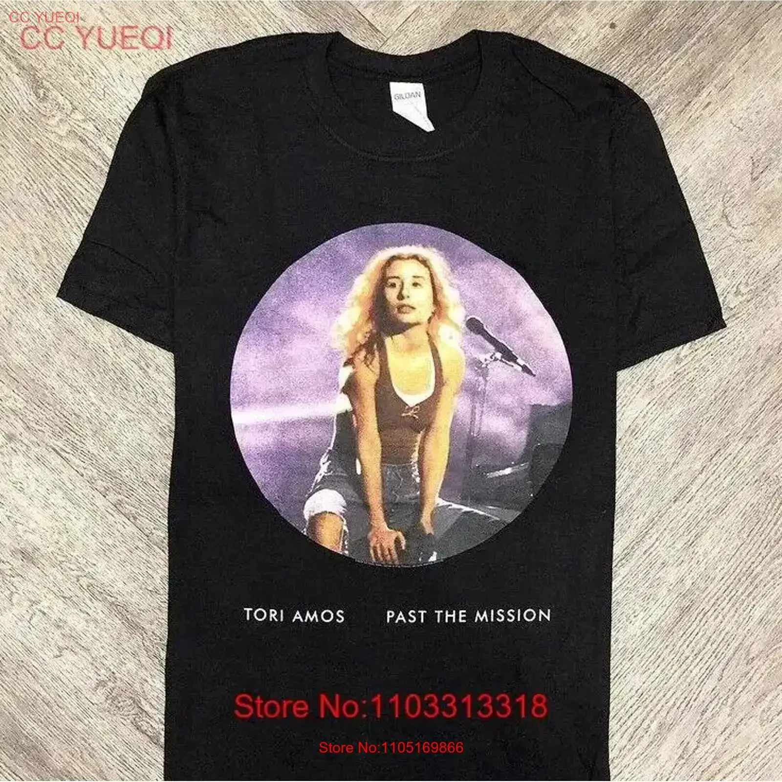 Tori Amos Pass The Mission Black shirt VTG IM0232 vintage Washed Stylish streetwear Top For Everyday Wear Slightly vintage