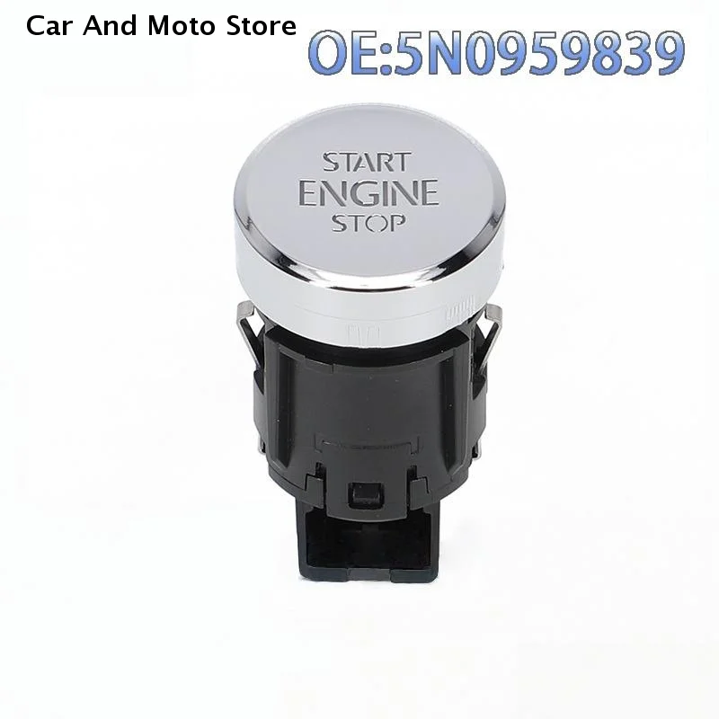 

【CMO】1 шт. Крышка кнопки запуска/остановки двигателя 5ND959839, кнопка-переключатель запуска/остановки двигателя, совместима с Sharan 2009-2014, Golf 2011-2016