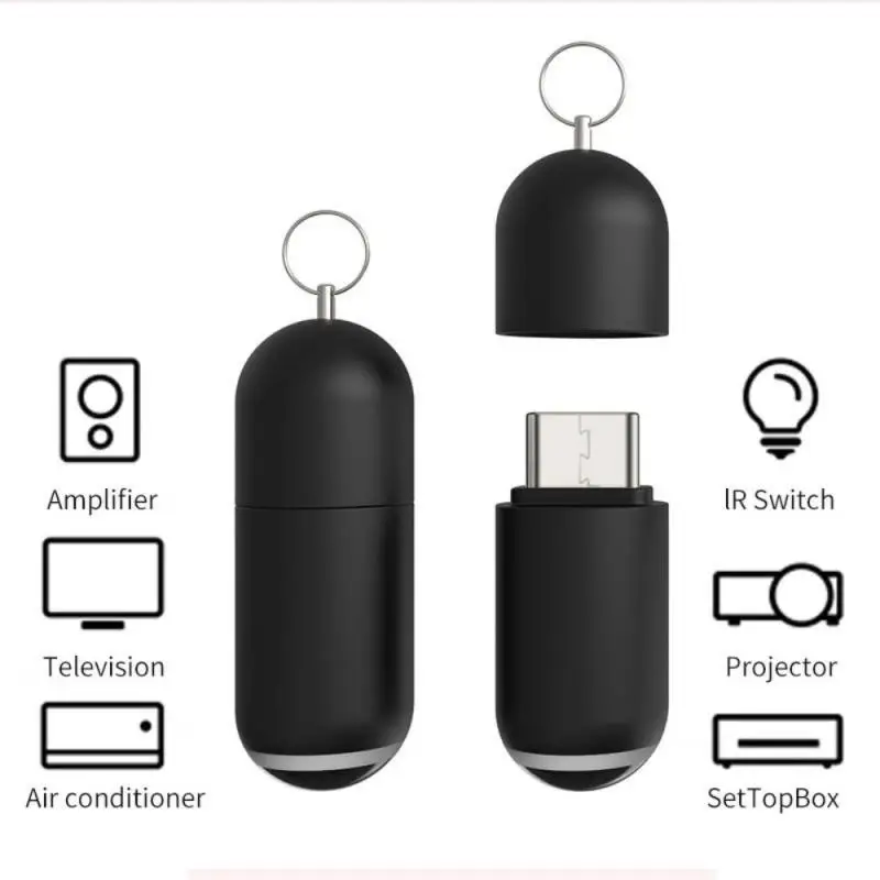 MINI Phone IR Remote Controller USB Type C Ios Adapter Smartphone Infrared Wireless Remote Control For Air Conditioners Fans TV
