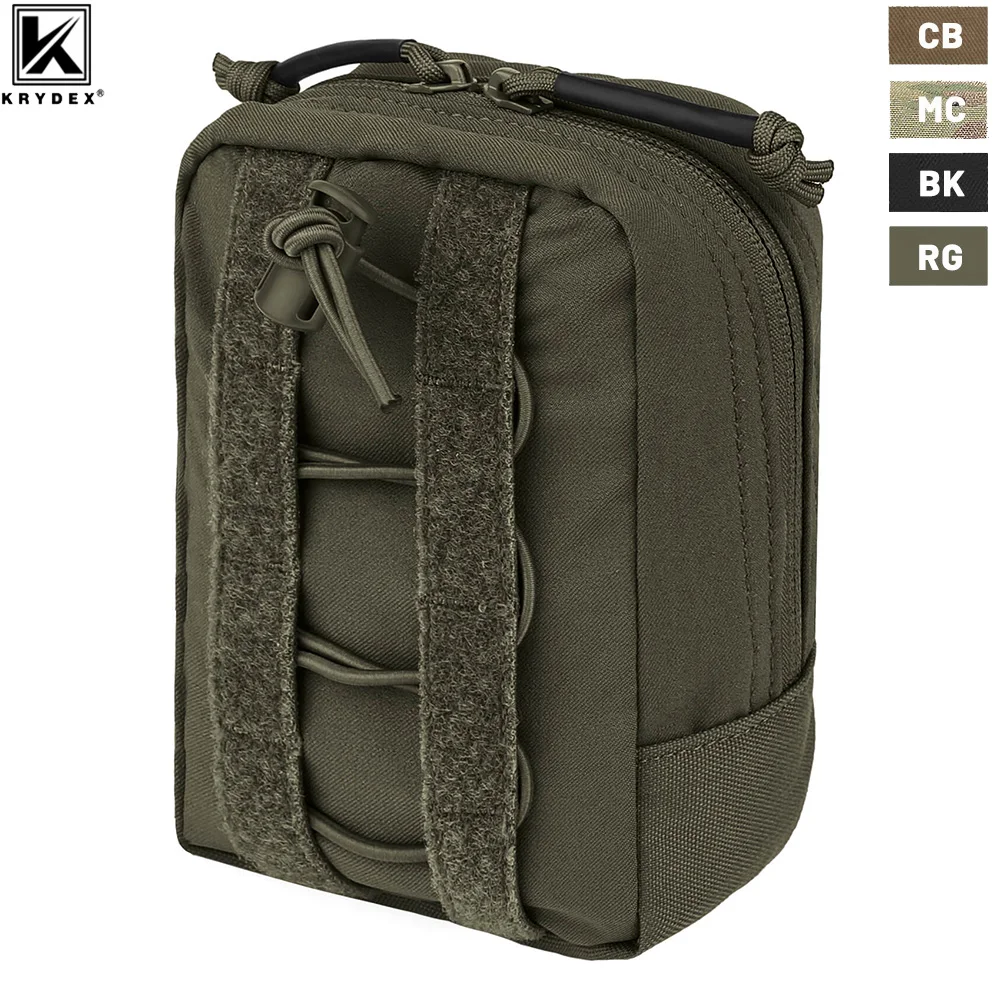 

KRYDEX Tactical Vertical GP Pouch Utility Pouch General Purpose Bag Storage Airsoft Hunting Molle Belt System Accessories