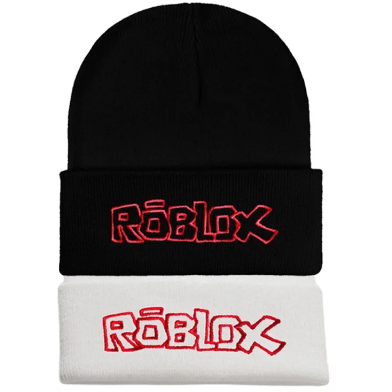 لعبة Roblox الإبداعية الطرفية الكرتون طباعة محبوك قبعة للجنسين أغطية الرأس قبعة الطالب أنيمي لطيف هدية عيد ميلاد الضروريات اليومية