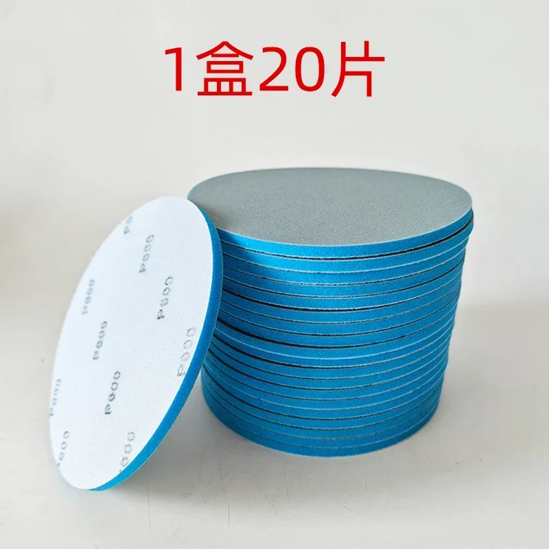 

Пенопластовые шлифовальные диски, 6 дюймов, 150 мм, синяя губка, наждачная бумага для полировки автомобильной краски, шлифовка пластиковых деталей, полировка зернистостью 400-3000