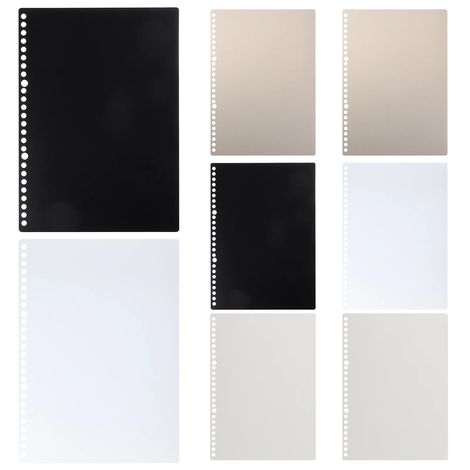 

8 Sheets Colorful Loose-Leaf Paper Dividers Organizer for School Office Notebook Binder Index Cards Book Dividers