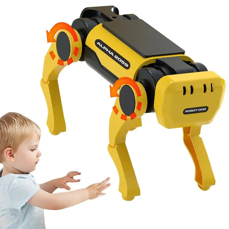 

Smart Solar Robot Dog Mechanical Robot Toy Science Technolog Educational Stem Toys DIY Assembly Puzzle Toy gift for kids
