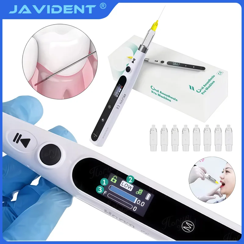 1Set Dental Implant Surgery Syringe, Portable Pain-Free Wireless Anesthetic Enhancer Kit, Oral Periodontal Ligament Booster