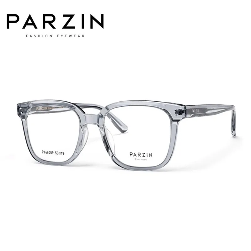 

PARZIN Acetate Glasses Frame Men Brand Design Vintage Retro Square Eyeglasses Frame Women Spectacle Eyewear 66009