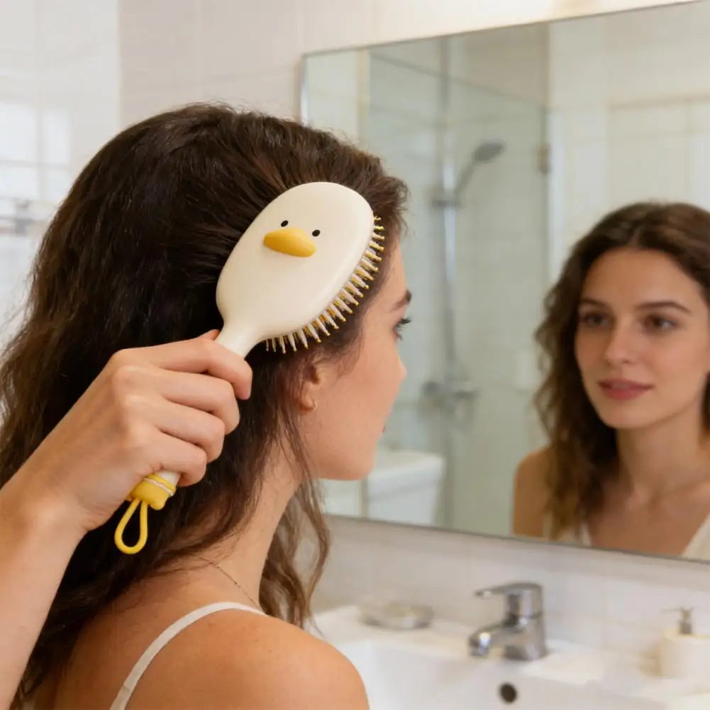 Mini Cute Cartoon Cushion Comb Portable Head Massage Hair Brush Cartoon Hair Brush For Women Girls Hairdressing Tools Brush