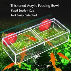 Aquarium Feeding Ring Fish Tank Station Floating Food Tray Feeder Aquarium Accessory with Strong Suction Cup New