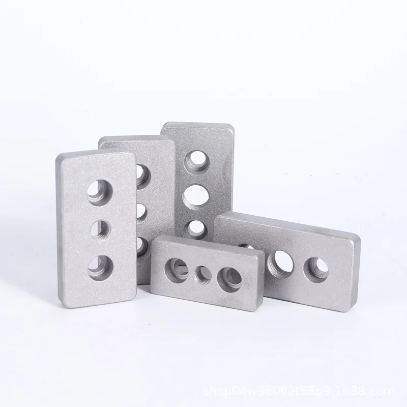 4PCS Aluminum Alloy Profile End Connection Plate 3060 4080 6060 8080 Caster Foot Adjustment Support aluminium profile M/10-M16