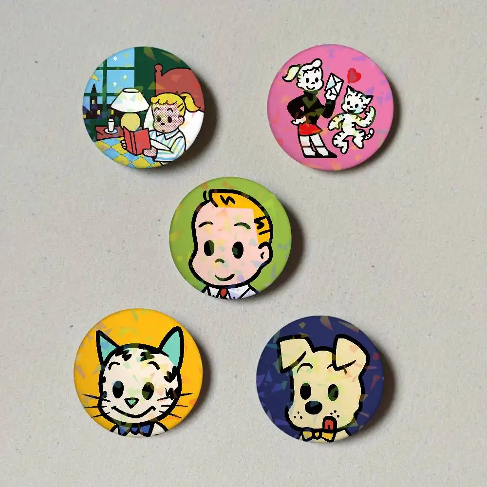 Cute O-Osamu Goods Laser Button Pins Backpack Clothing Decor Brooch Fiction Badge Jewelry Gifts