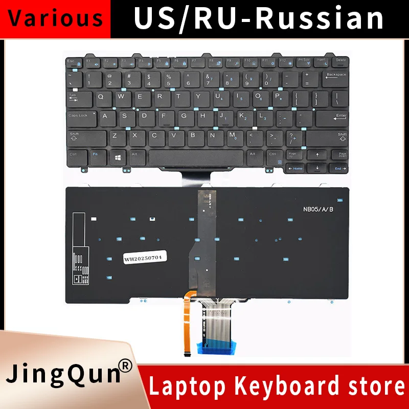 US/SP/RU laptop keyboard For DELL Latitude E5270 E7250 3150 3160 3165 12-5000 5280 7350 5290 5250 7280 7380 E5250 E7270