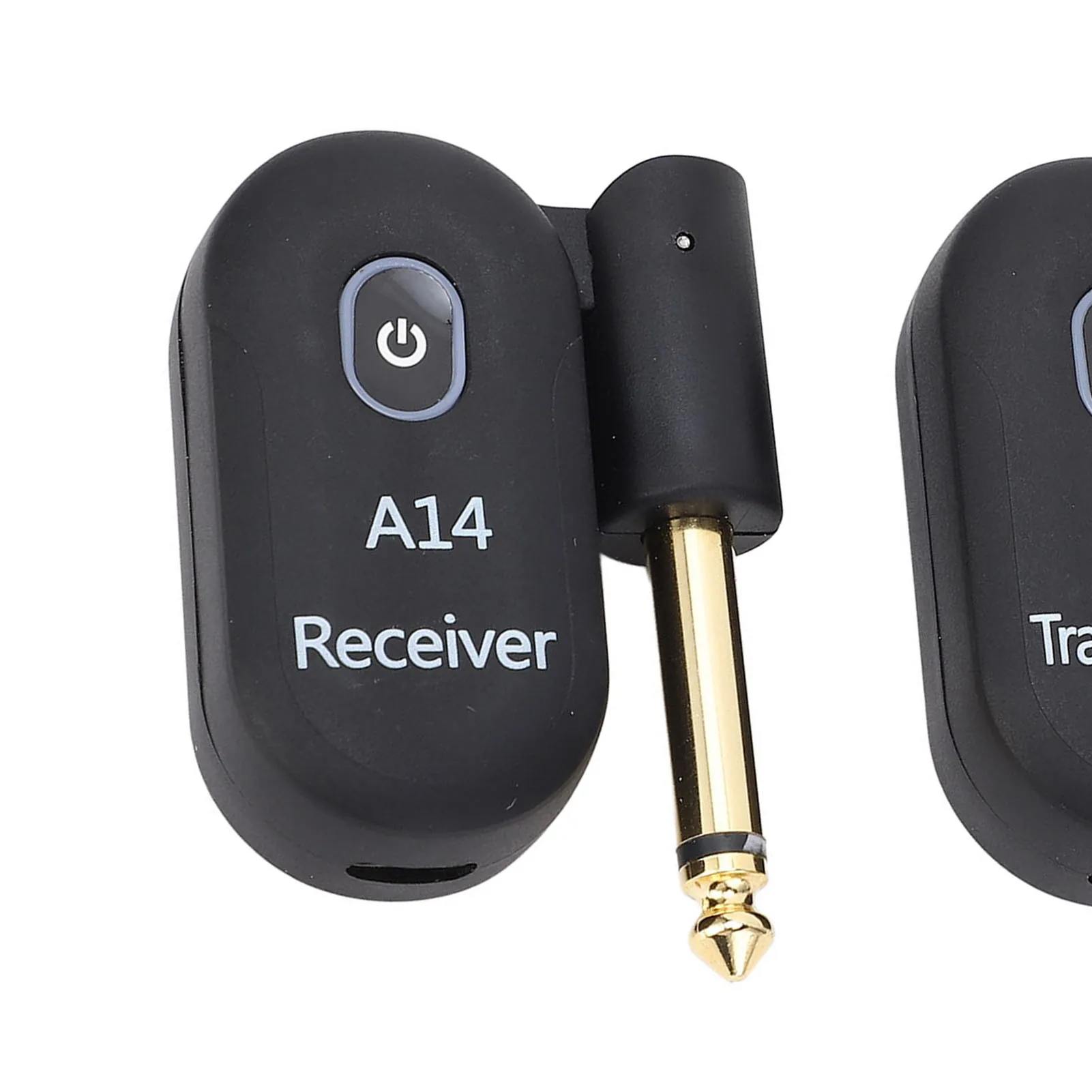 Sistema de guitarra inalámbrico, receptor transceptor eléctrico USB de 2,4 GHz, alcance de 100 pies A14 para bajo y violín con 6,35mm