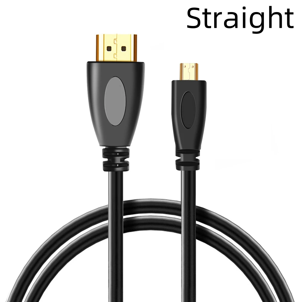 0.5m Micro HDMI-compatible to HDMI-compatible Adapter Cable Up Down Left Right Angled for Raspberry Pi 5/4 Hero 7 6 A6000 Camera