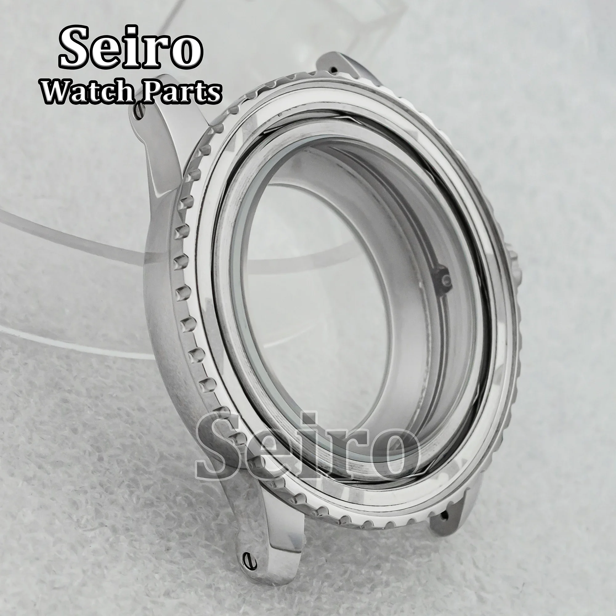 For Fifty Fathoms Watch Case Dial 100m Waterproof Stainless Steel Watch Case fit NH35 NH36 Movement Replacements NH35 Case 45mm