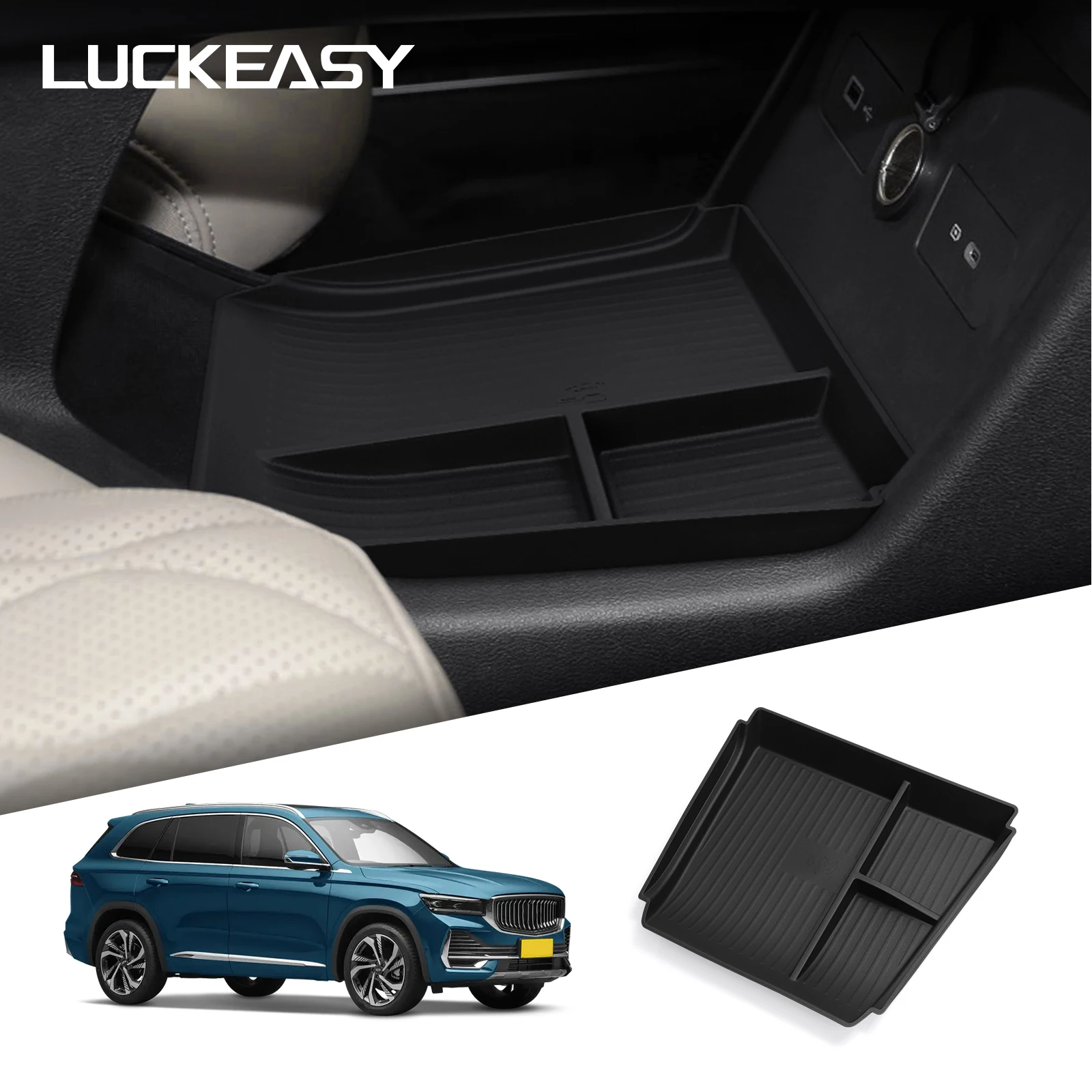 for Renault Grand Koleos 2024 Car Storage Box Accessories for Geely Monjaro Xingyue L 2025 Center Console Lower Organizer Case