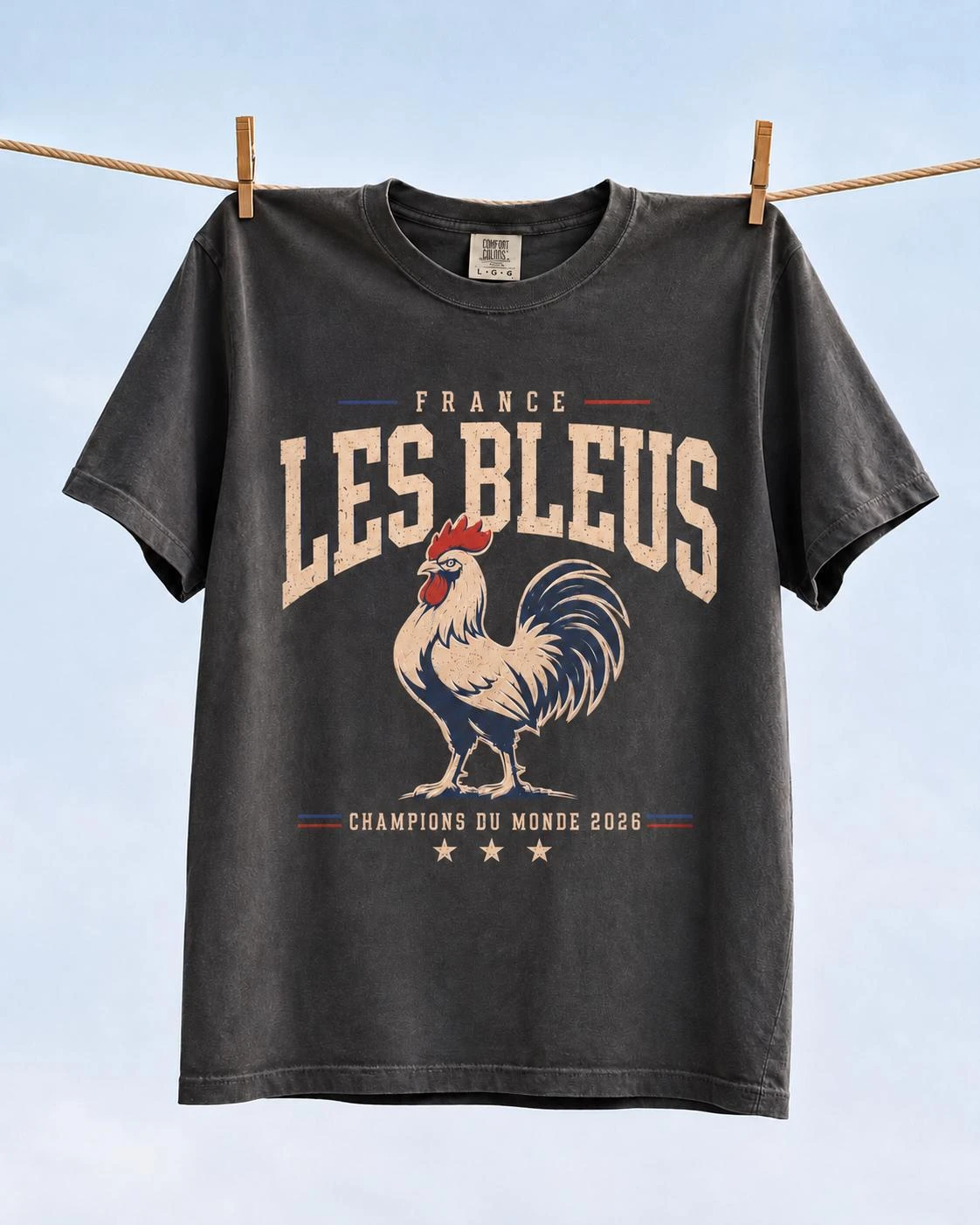France World Champions 2026 Graphic Les Bleus Fan Gift Tshirt Cotton Men's Women's Y2k Popular Oversized T-shirt Casual Tee