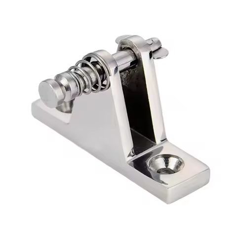 1 Pack Bimini Top 90°Deck Hinge 316 Stainless Steel Deck Hinge Mount Bimini Top Fitting Hardware Easy Installation