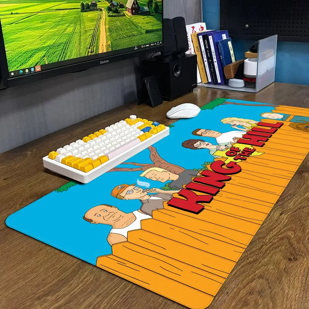 King of the Hill Mouse Pad MouseMat XXL Computer Accessories Large Keyboard Laptop Table Pad The New Product Gamer Gaming