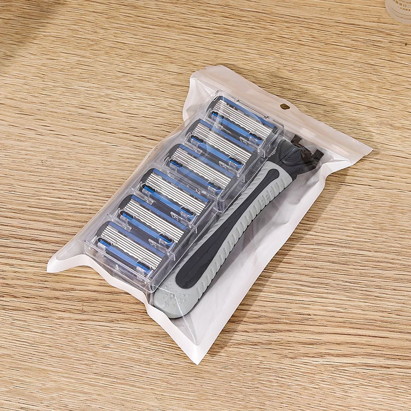 12pcs/18pcs Razor Blades Men Shaving Razor For Men Face Hair Removal Sharp 6-Layer Shaver Blade Tool White Razor Holder