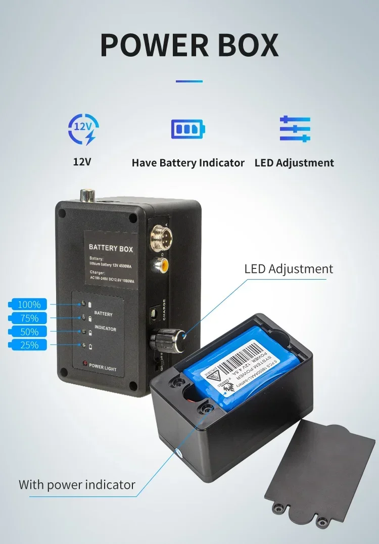 WP9600FD Professional Sewer Pipe Camera 100ft Flexible Cable & Waterproof Camera Probe Self-balancing Video recording function