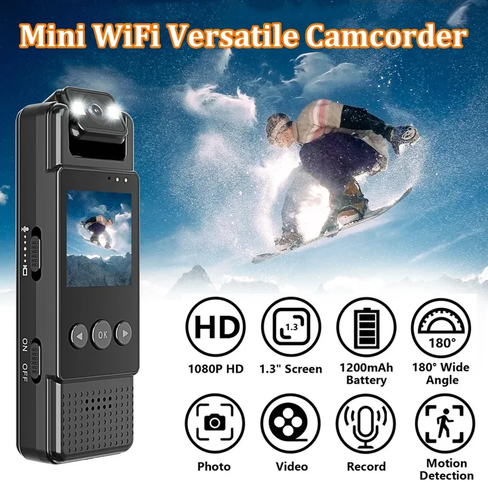 L12 HD 1080P WiFi Mini Camera Portable Outdoor Sports DV Mobile Detection Recorder Body Cam Night Vision DVR Camcorder