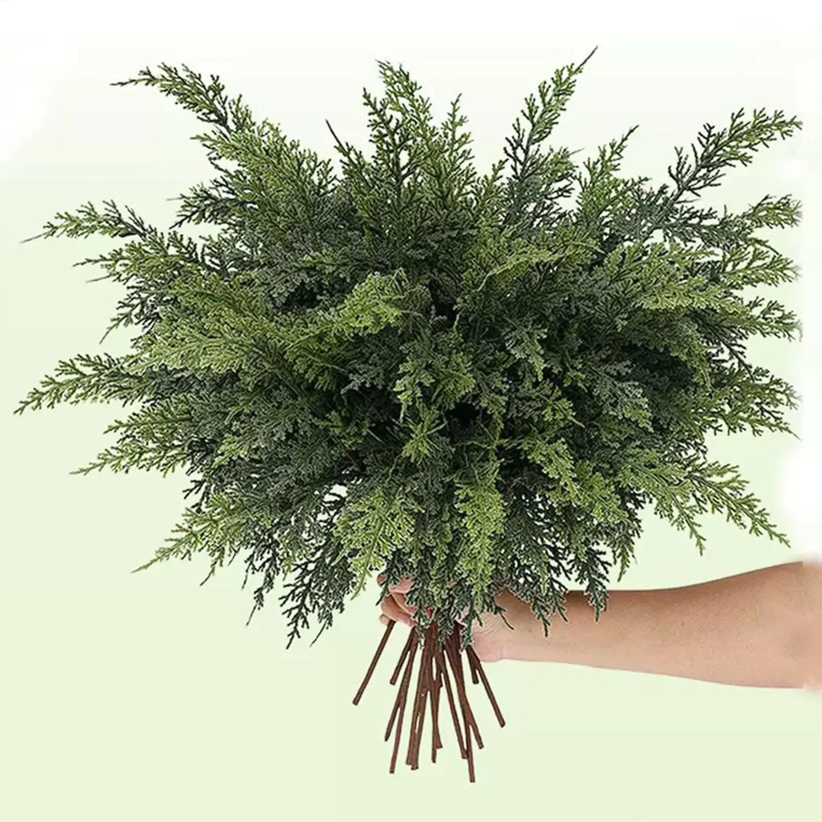 

Christmas cedar branches Christmas Greenery Artificial Pine realistic green plant home decorations Christmas party indoor decor