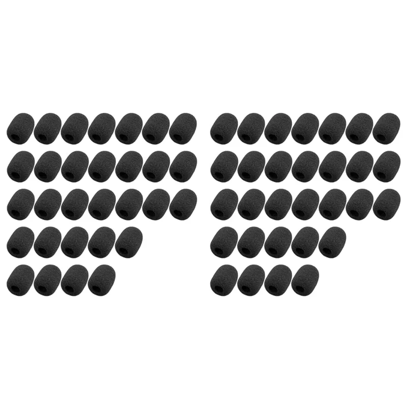 AT41 60-пакет пенопластового микрофона с ветровым стеклом, мини-размер, пенопластовые чехлы для микрофона с лацканами для гарнитуры