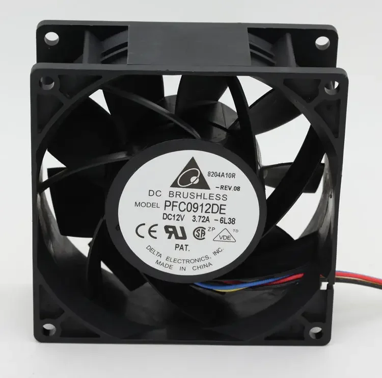 

Вентилятор Delta PFC0912DE 9038 12V 4.32A 9CM, модифицированный, водонепроницаемый, для Delta 90*90*38мм