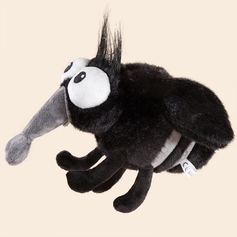 13cm/25cm Summer Mosquito Plush Cute Stuffed Bug with Angry Face Funny Anti-Pest Gift for Kids&Meme Lovers Home Decor Party Game