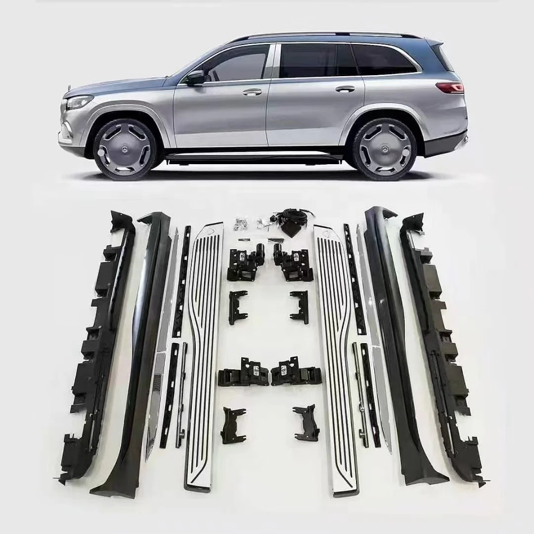 New arrived Electric Side Step for Mecedes-Benz GLS Class X167 Maybach Style Customizable Aluminum Electric Side Step Pedal