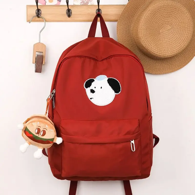 

MOBO Cute Backpacks for Ladies Fashion Simplicity Solid Colour Kawaii Japanese Bag Versatile Casual Sweet Backpacks Women