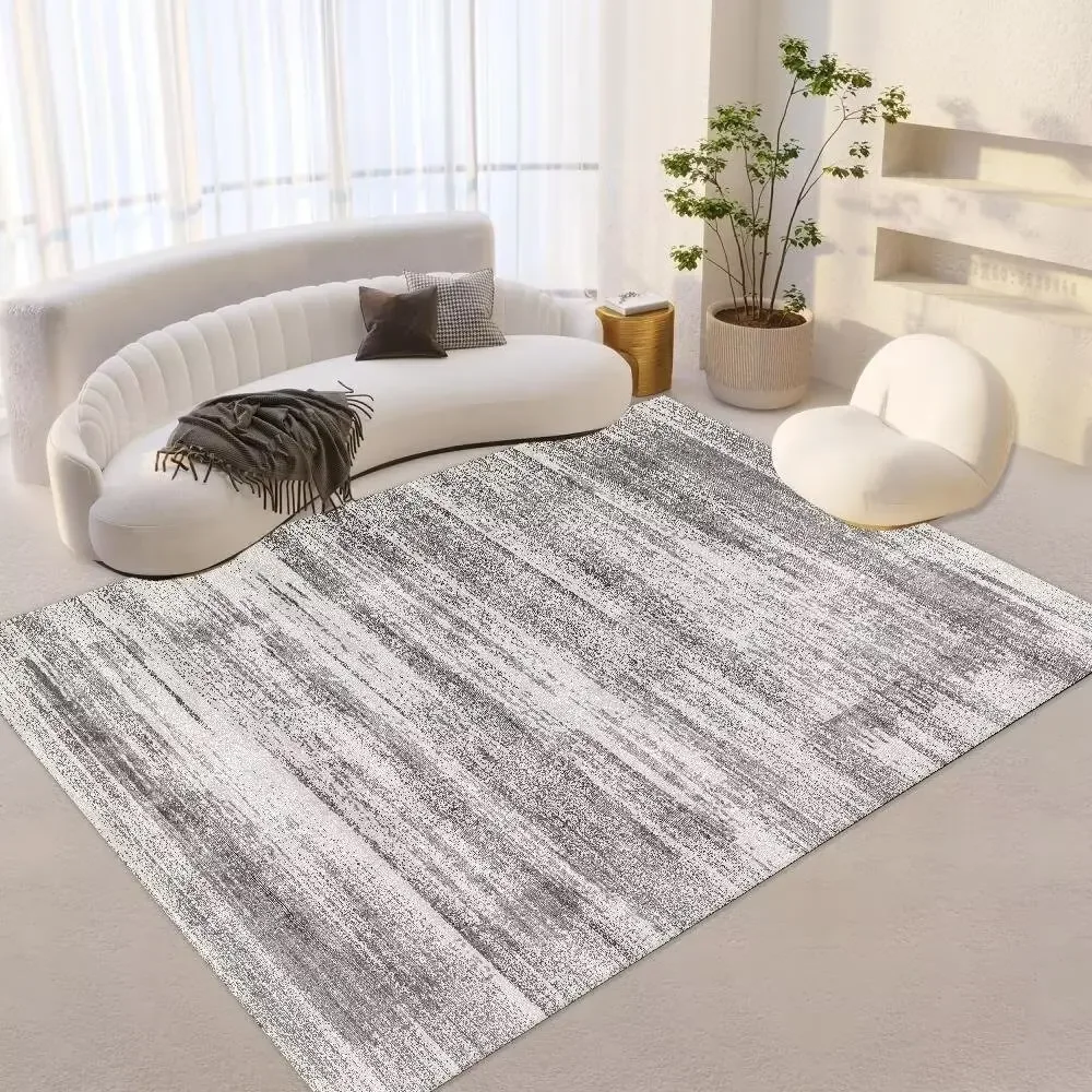 Light Colored Ordinary Carpet for Living Room Thickened Modern Bedroom Rug Room Decor Washable Entrance Doormat Coffee Table Mat image 3