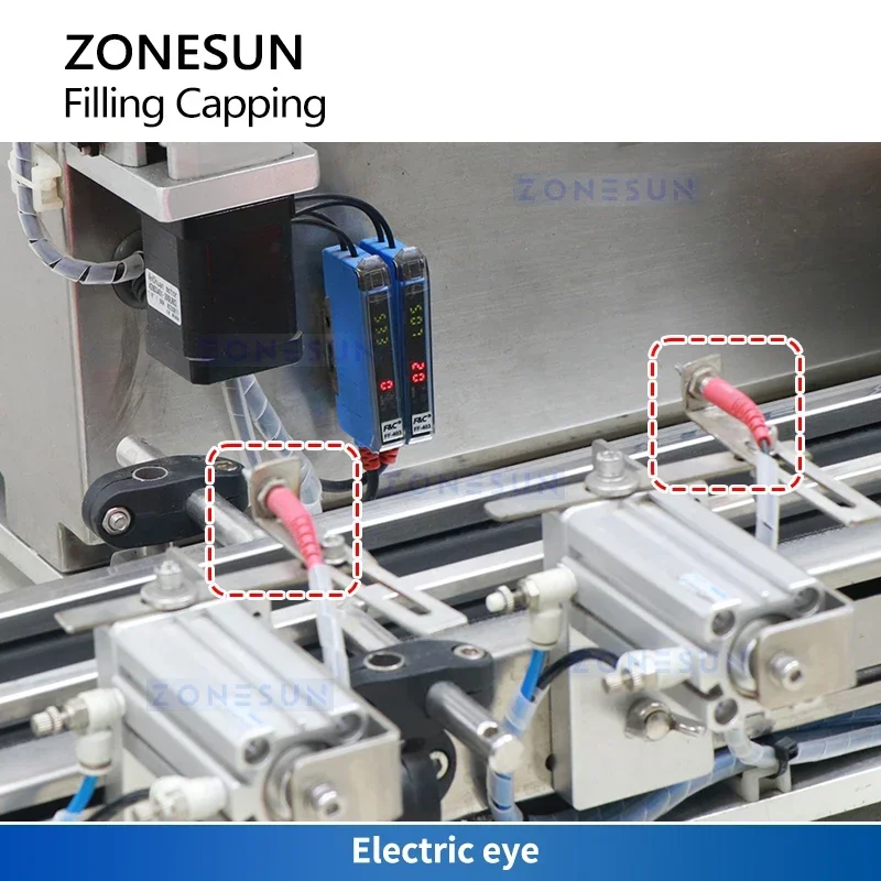 Zonesun – pompe magnétique de table, Machine de remplissage et de capsulage, remplissage monobloc, équipement de capsulage à vis ZS-DTFC4Y