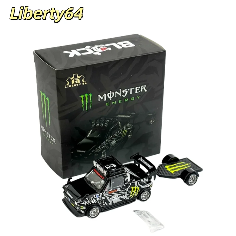 

Liberty64 1:64 Honda, широкий пикап, прицеп, имитация легкосплавного автомобиля, игрушка для мальчиков, коллекционное украшение для взрослых.