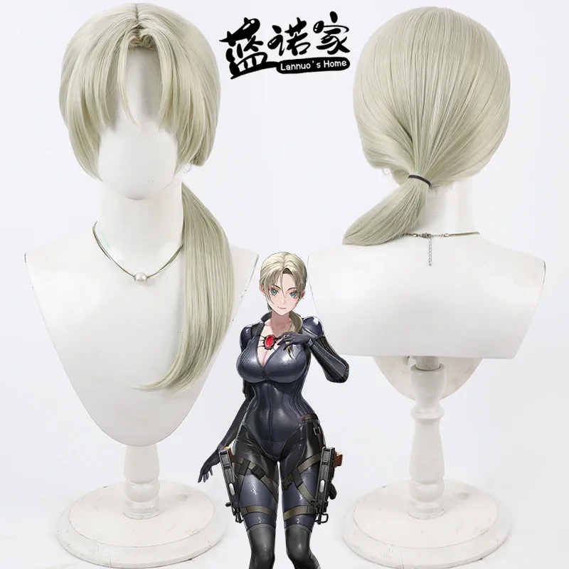 Game Jill Valentine Cos Cosplay Wig Halloween Carnival Party Props Synthetic Hair Heat Resistant Fiber + Wig Cap