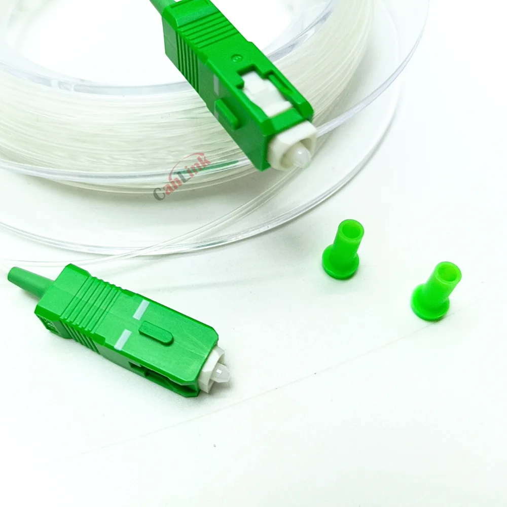 Transparent (TAC)- SC-APC Jumper-SM(OS2)-G657A2-Bend Insensitive Fiber-APC UPC-Invisible Optical Cable