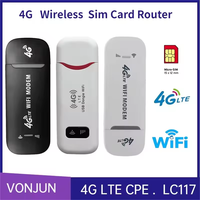 4G LTE Wireless USB Dongle Mobile WiFi Router 150Mbps Modem Stick Sim Card Mobile Broadband Pocket Hotspot for Home Office Car