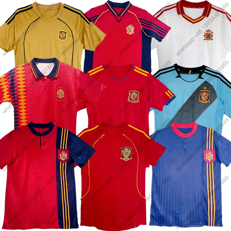 

Camisetas de fútbol de reproducción nostálgica clásica retro México España Alemania Brasil Equipos Camiseta deportiva de fútbol