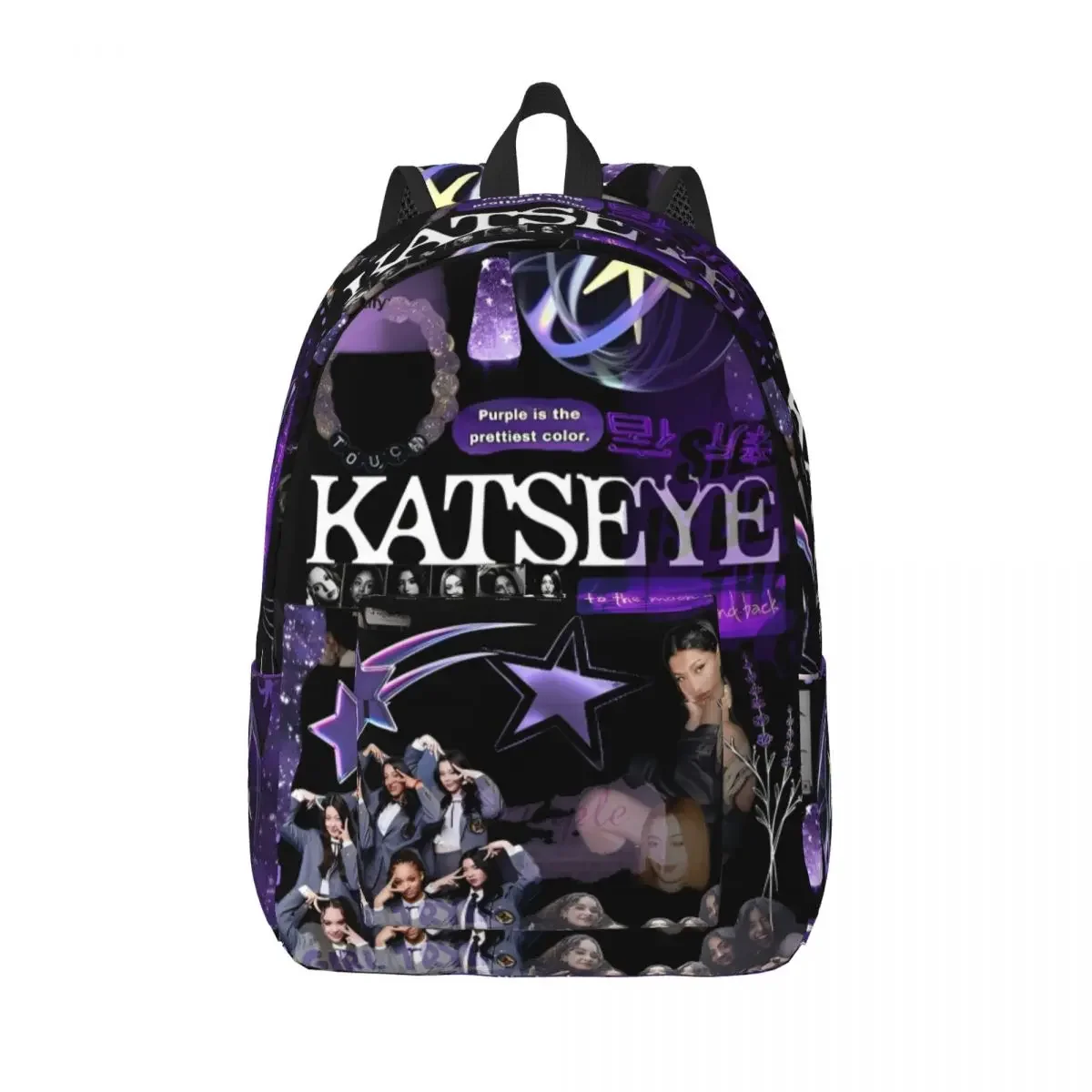 Custom Bag Katseye Fashion Backpack Sports High School Work Daypack For Men Women Laptop Shoulder Bag