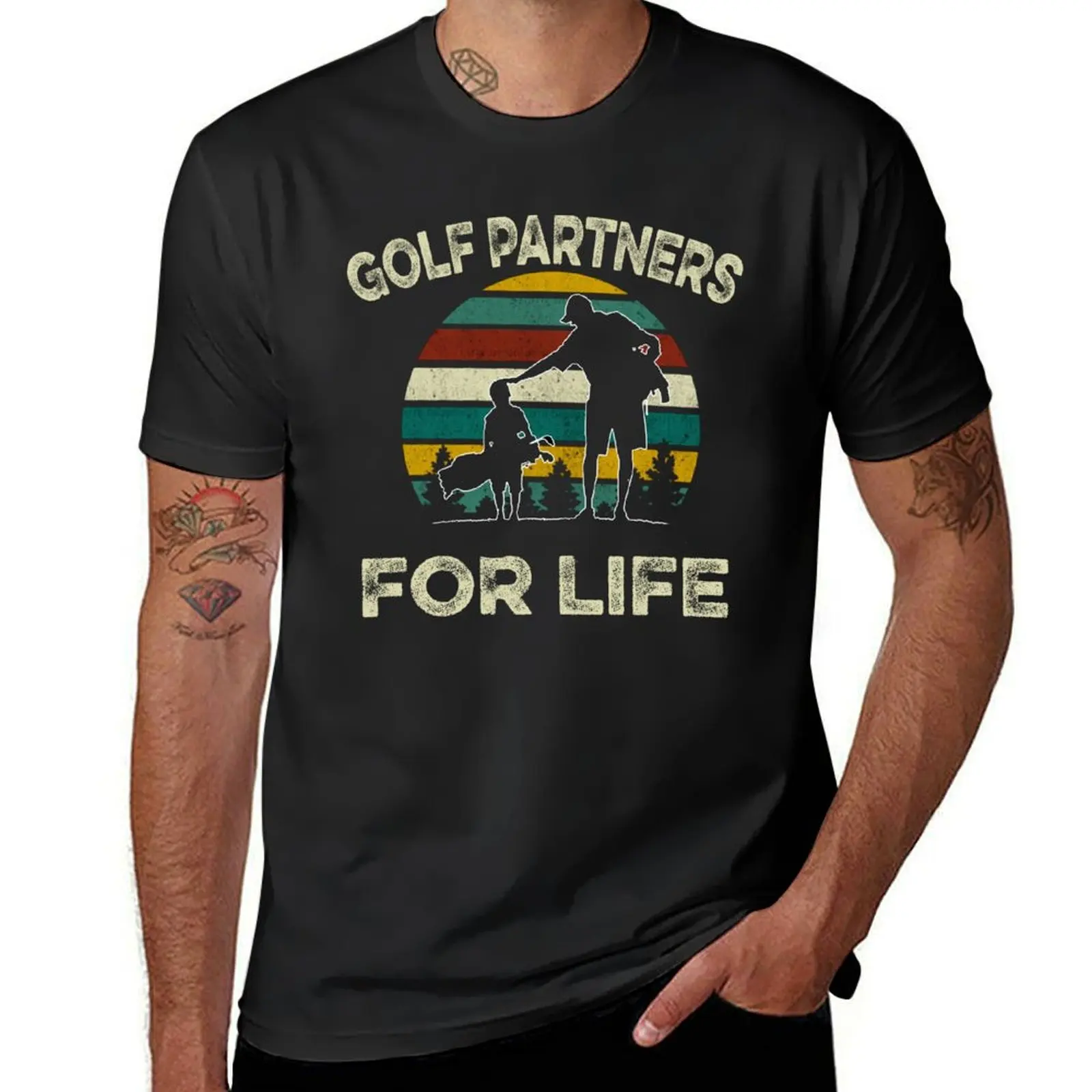 Golfing T Shirts Matching Father Daughter Golf Partners For Life Shirts Father's Day Gift Idea Vintage Best Friends Shir T-Shirt